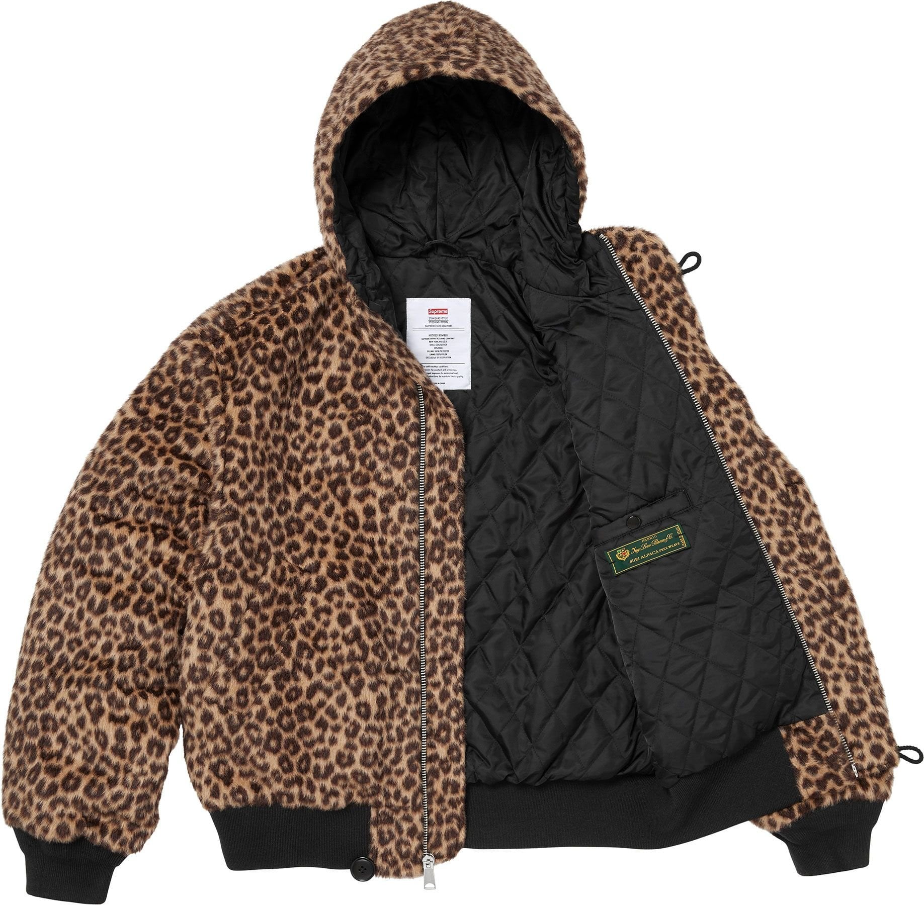 Supreme®/Alpha Industries® Wool Hooded Bomber Jacket view 3